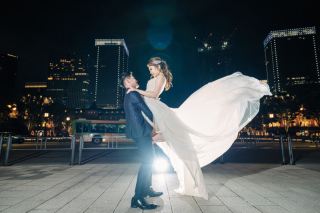 光きらめく東京駅ロケーション撮影