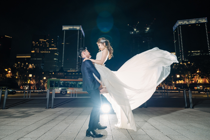 光きらめく東京駅ロケーション撮影