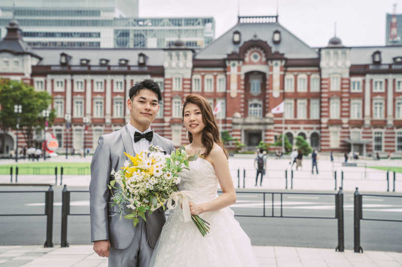 まずは定番のポージングで