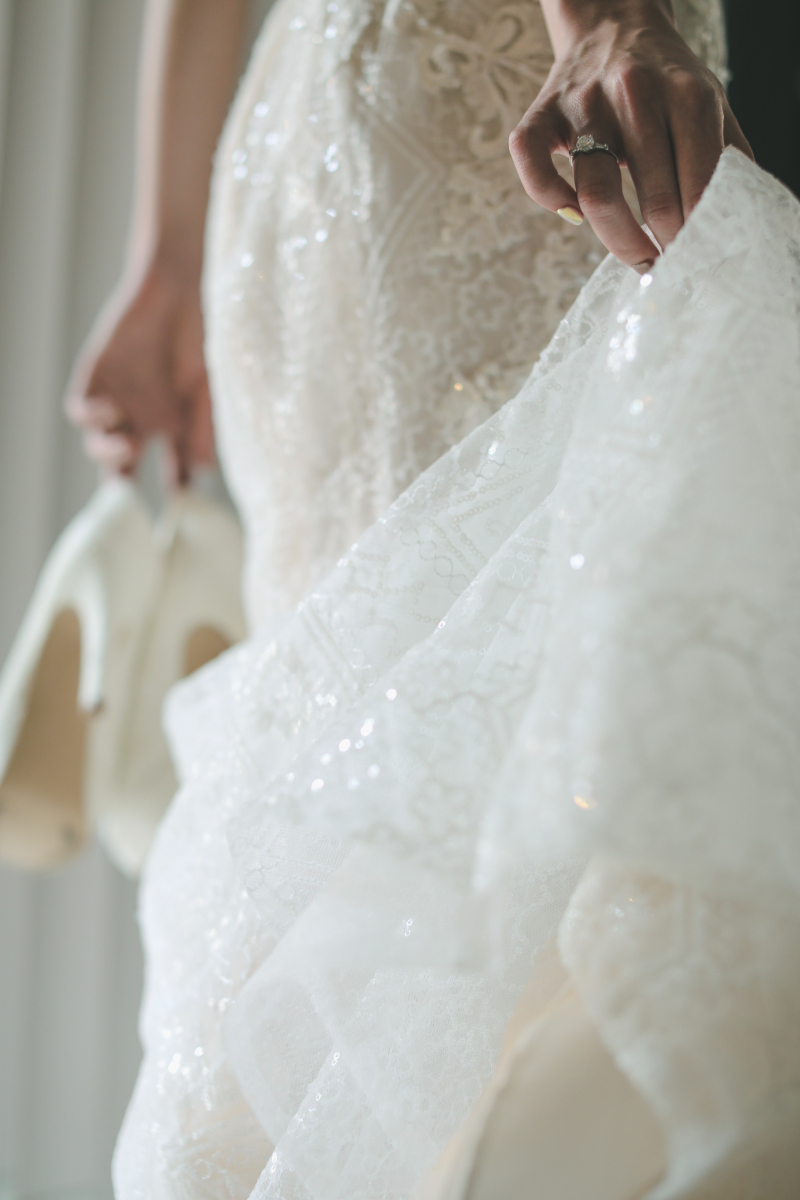 サロンにてお仕度