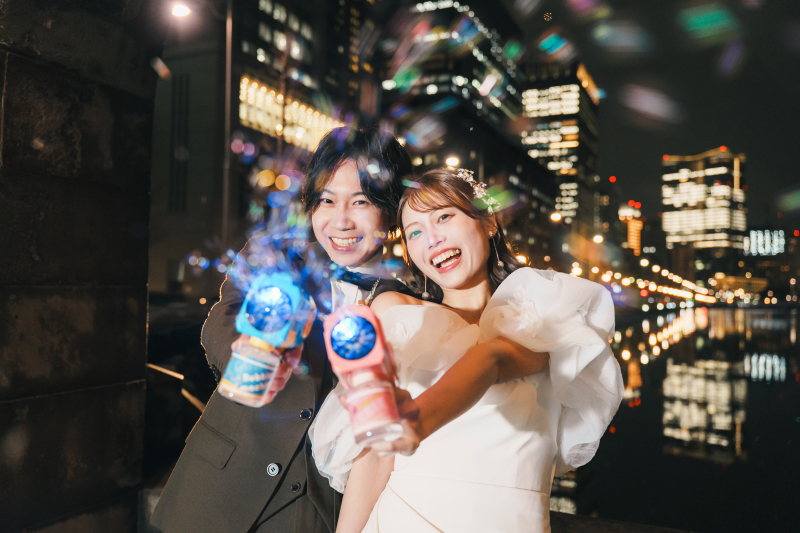 Bubble Night Wedding