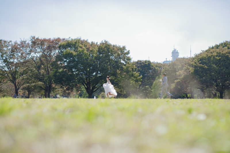 大自然に映える二人