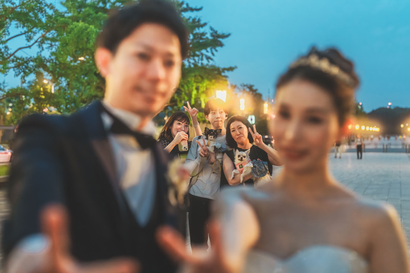 韓国ドレスでフォトウェディング|BEREL東京 _家族・友人を撮影に呼べる