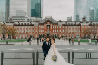 韓国ドレスでフォトウェディング｜BEREL東京 _【東京駅】昼撮影