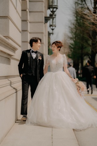 韓国ドレスでフォトウェディング｜BEREL東京 _【東京駅】昼撮影
