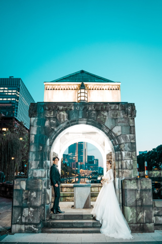 韓国ドレスでフォトウェディング｜BEREL東京 _【東京駅】夜撮影#02