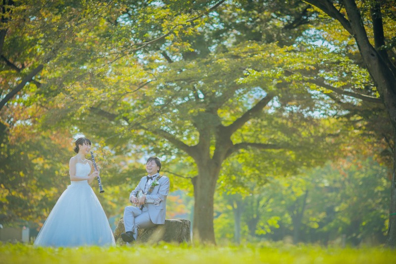 お二人らしいアイテムと一緒に