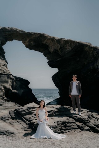 韓国ドレスでフォトウェディング｜BEREL東京 _【城ヶ島】馬の背