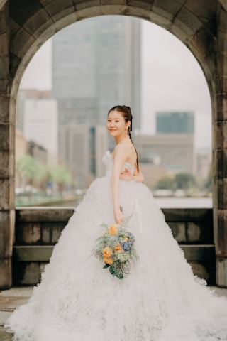 韓国ドレスでフォトウェディング｜BEREL東京 _【東京駅】昼撮影