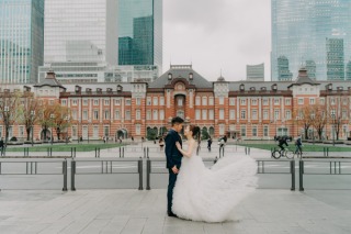 韓国ドレスでフォトウェディング｜BEREL東京 _【東京駅】昼撮影