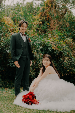 韓国ドレスでフォトウェディング｜BEREL東京 _【城ヶ島】松林