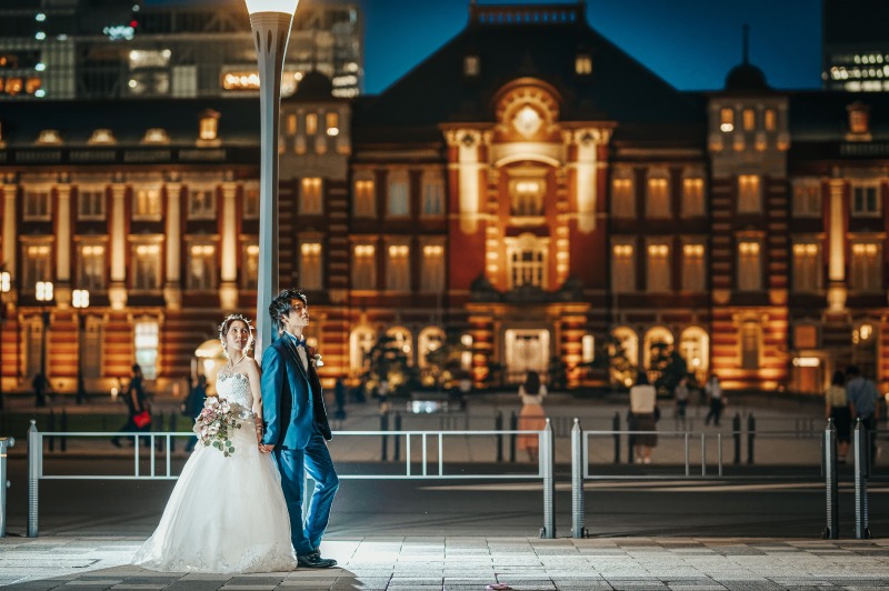 韓国ドレスでフォトウェディング｜BEREL東京 _夜景で撮影できる