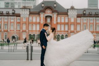 韓国ドレスでフォトウェディング｜BEREL東京 _【東京駅】昼撮影