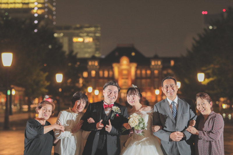 大切なご家族と一緒に記念撮影