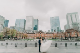 韓国ドレスでフォトウェディング｜BEREL東京 _【東京駅】昼撮影