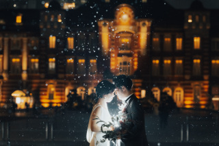 韓国ドレスでフォトウェディング｜BEREL東京 _【東京駅】夜撮影#02