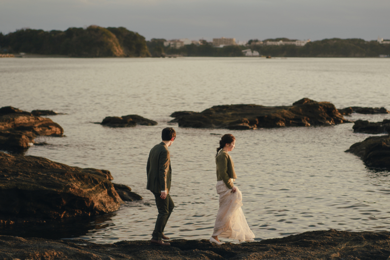 【ラスティックフォトプラン】岬のロケーションで叶えるナチュラル・ボヘミアンテイストのウェディングフォト&ムービー