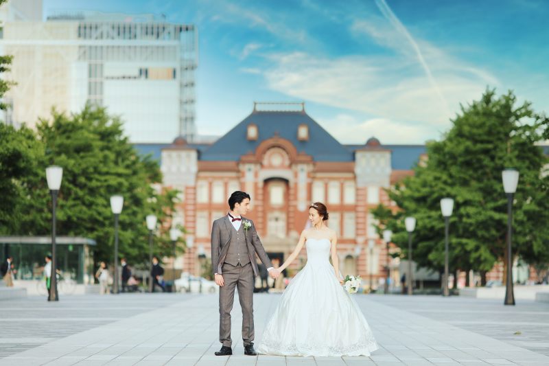【東京駅フォトプラン】*データ100カット*東京駅周辺ロケ撮影で「フォトアルバム付き」のスタンダードプラン☆