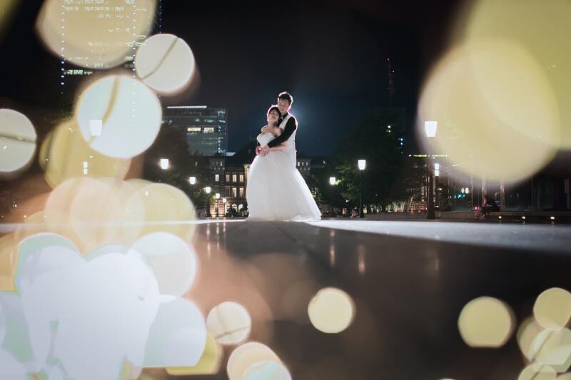 【東京丸の内 ( 夜 )】フォト+ムービーウェディング データ100カット以上
