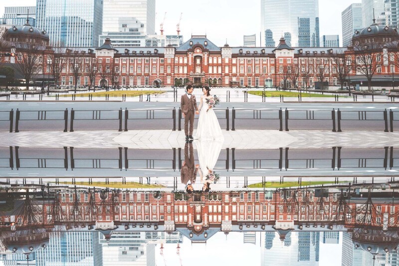 【Photorait限定!豪華2大特典付】東京駅昼撮影*無料で結婚式で使えるオープニングムービーが付いてくる!!