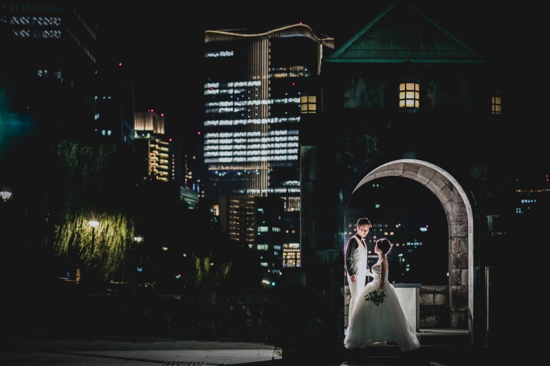 【東京丸の内 ( 夜 )】フォト+ムービーウェディング データ100カット以上