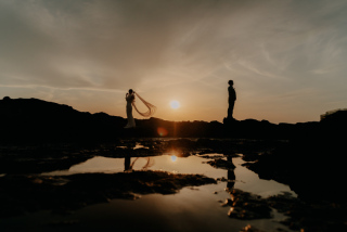 【城ヶ島:前撮りパックプラン】結婚式で使えるオープニングムービー&ウェルカムボードが付いてくる!!