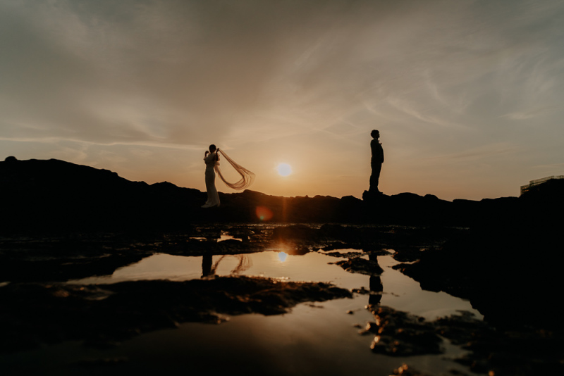 【城ヶ島:前撮りパックプラン】結婚式で使えるオープニングムービー&ウェルカムボードが付いてくる!!