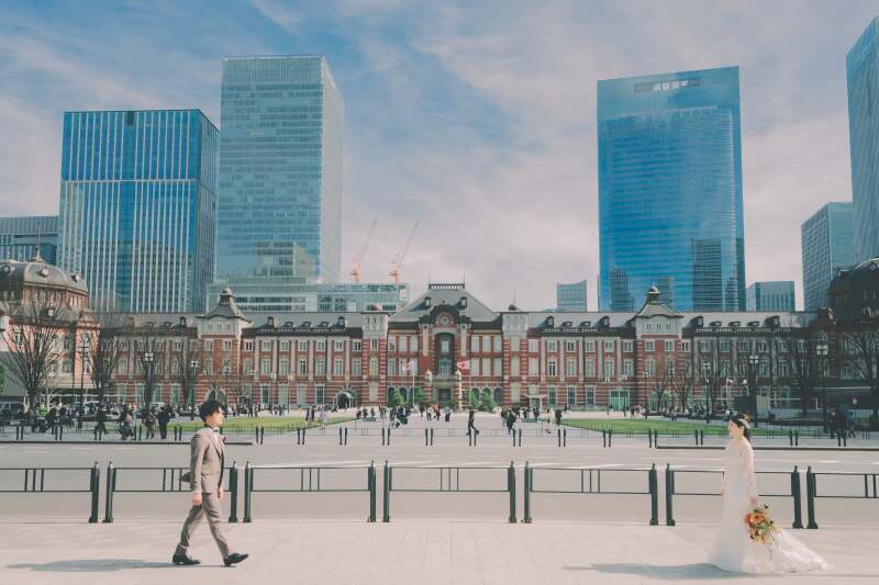 【Photorait限定!豪華2大特典付】東京駅昼撮影*無料で結婚式で使えるオープニングムービーが付いてくる!!