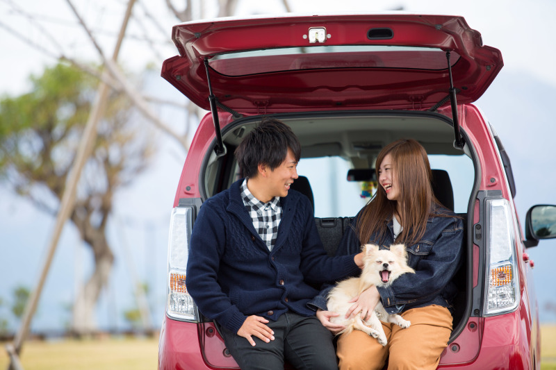 愛車と愛犬と。