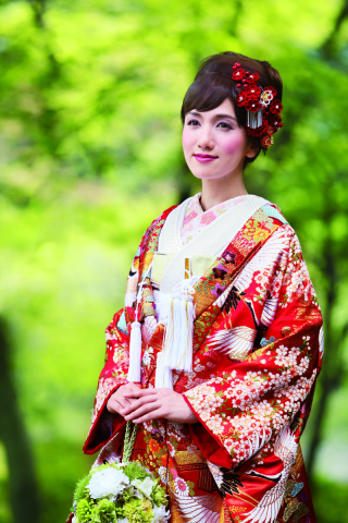 御所庭園飛翔鶴