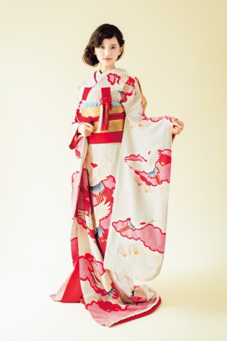 疋田雲取りに鶴