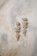 ビジュークリスタルイヤリング