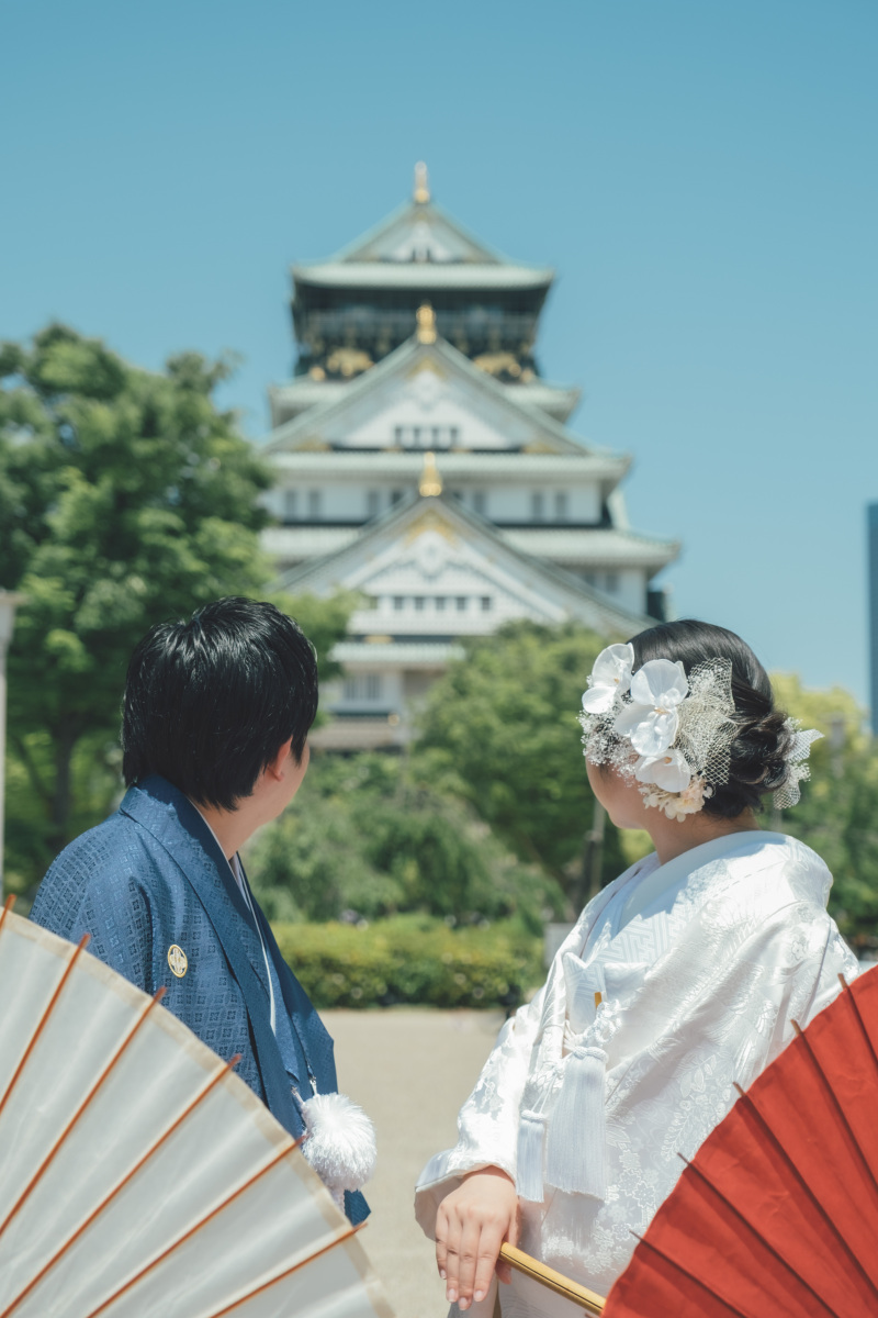 番傘を持って