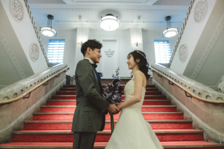 ミライザ大阪城でクラシカルなフォトウェディング