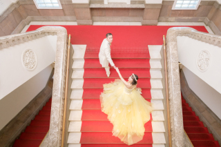 秋の心地よいフォトウェディング