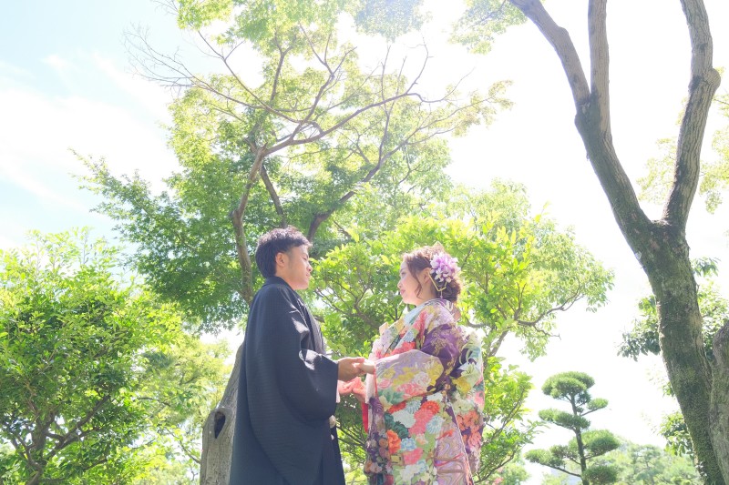 屋外でしか出せない光で暖かい仕上がり