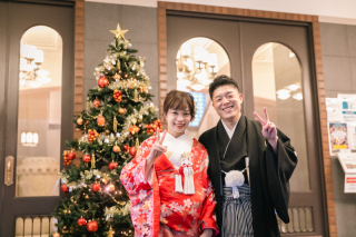 クリスマスデートにフォトウェディング