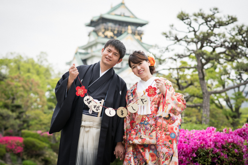 天守閣とのショットも忘れずに