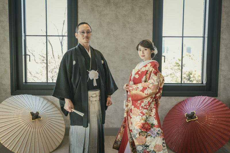 色打掛とウェディングドレスで艶やかな1日を