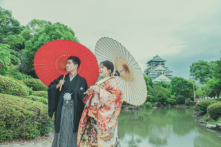 色打掛とウェディングドレスのフォトウェディング