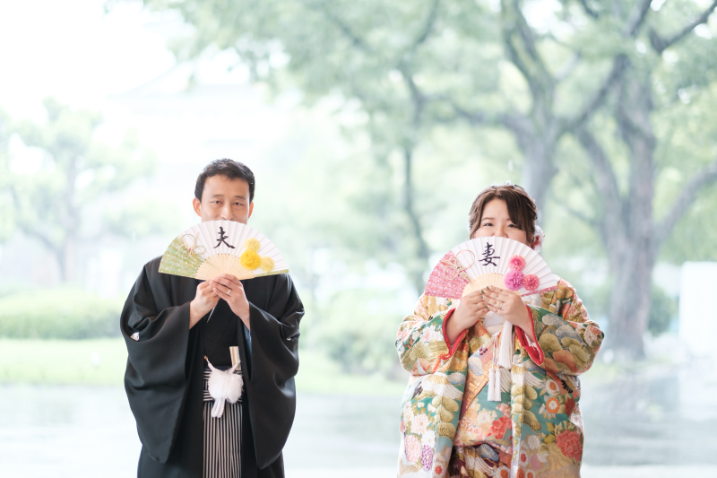 扇子をプラスして
