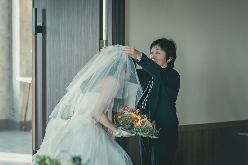 お母様に