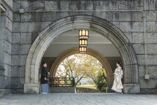 秋のフォトウェディング　ドレスも和装も