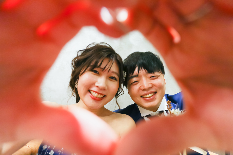自然な笑顔で