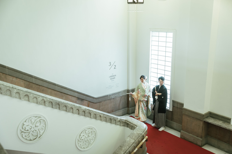 大階段で