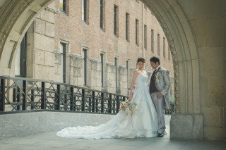 クラシカルな館内とエントランス撮影