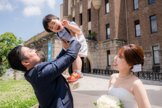 家族のしあせな瞬間を