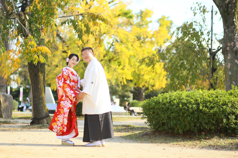 新郎様とお色直し