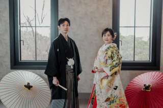 色打掛とウェディングドレスの4着プラン