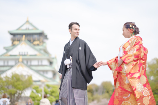 色打掛もウェディングドレスも